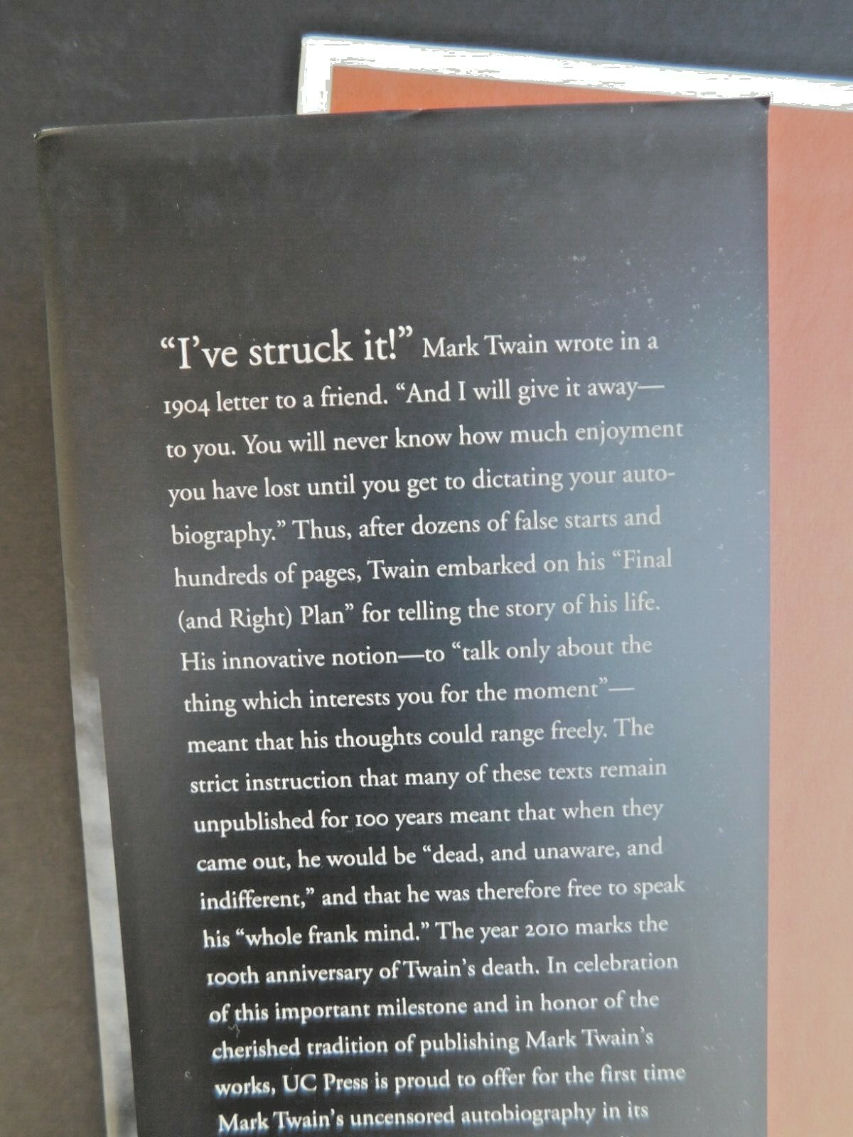 MARK TWAIN AUTOBIOGRAPHY 736 pages hardcover Unread Volume 1