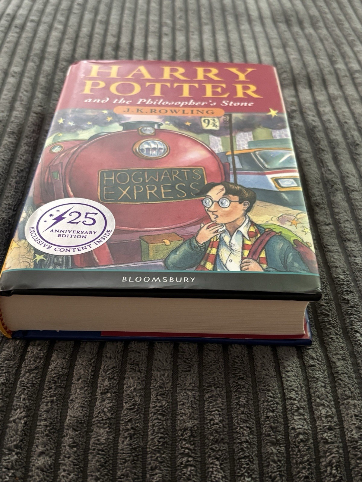 Harry Potter & the Philosopher&rsquo;s Stone Hardcover UK 25th Anniversary 1st Edition
