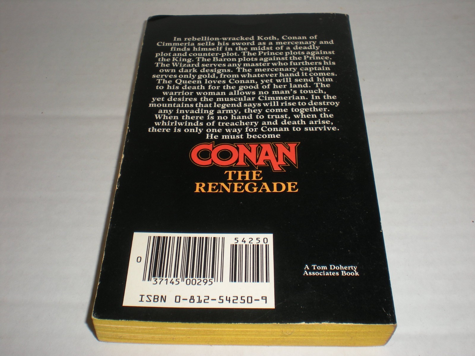 Conan The Renegade by Leonard Carpenter Barbarian Fantasy Paperback 1986 vtg