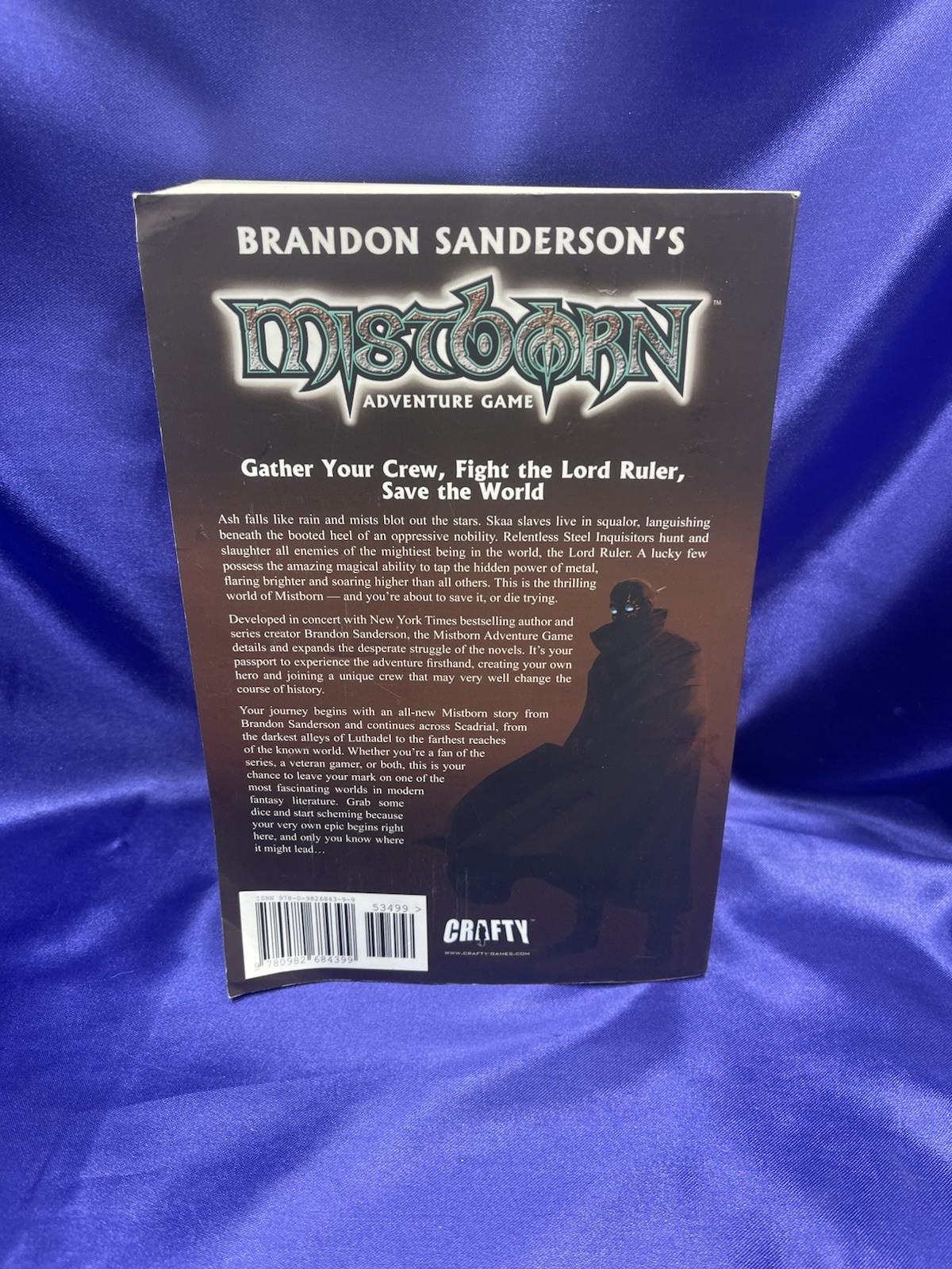 Mistborn: Adventure Game by Brandon Sanderson First Printing 2012 RPG Choose