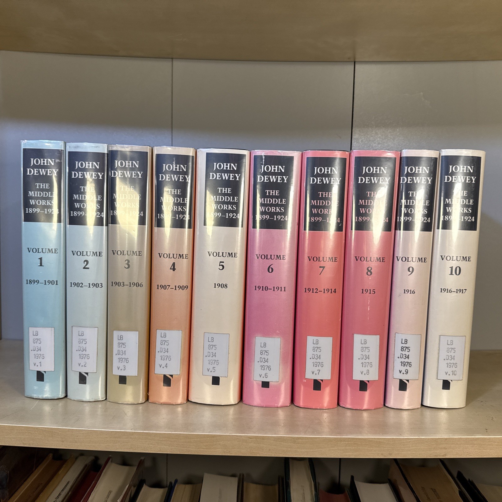 John Dewey – The Middle Works 1899-1924 (10-Volume Complete Set)