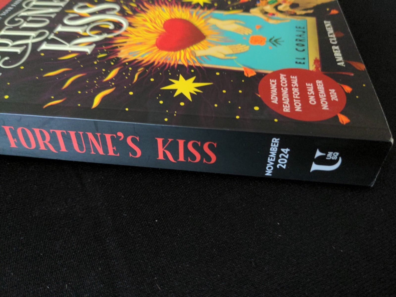 Uncorrected Proof -Fortune&rsquo;s Kiss by Amber Clement PB ARC