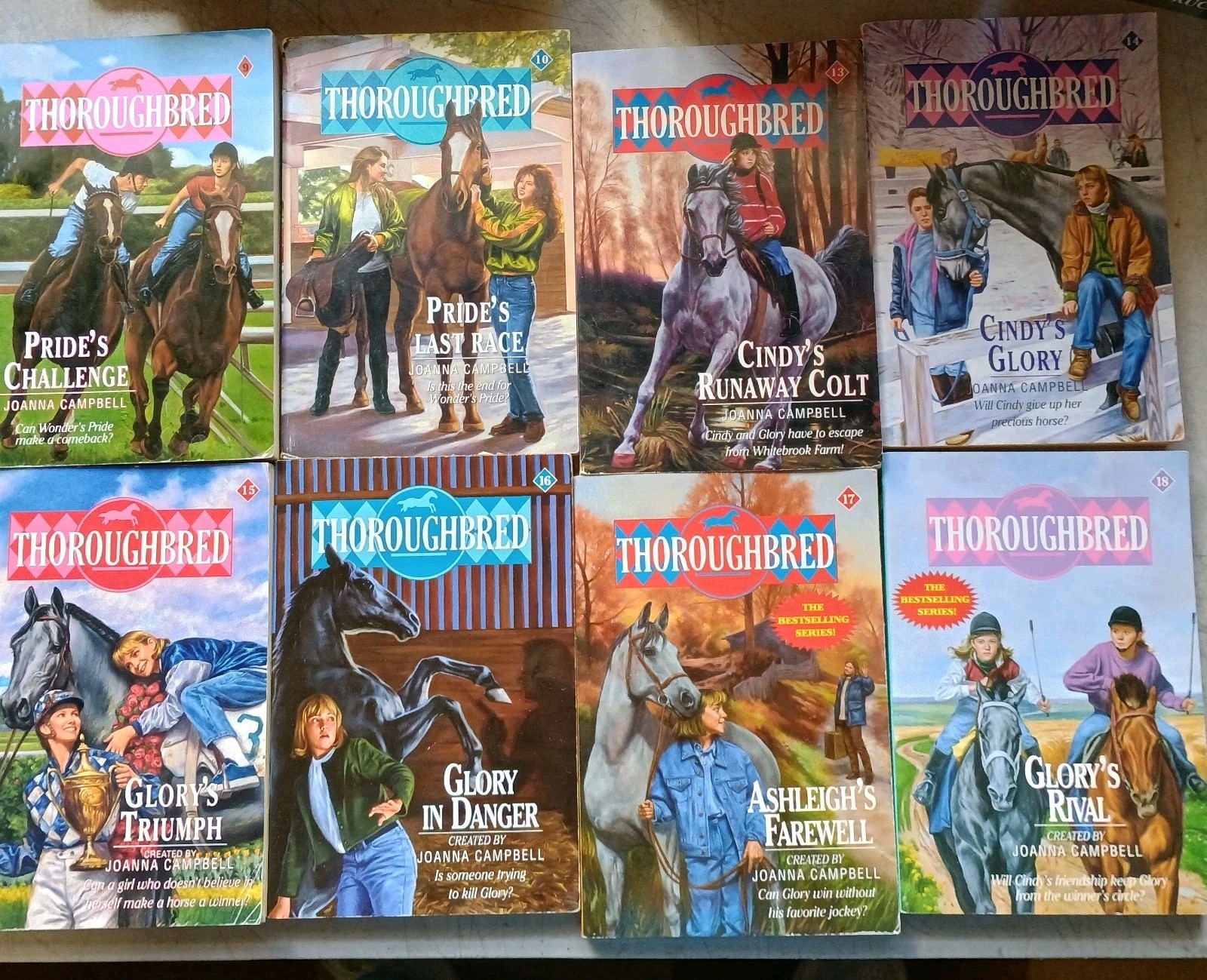 Lot of 33 Thoroughbred Books Series by Joanna Campbell Vintage 1990&rsquo;s OOP
