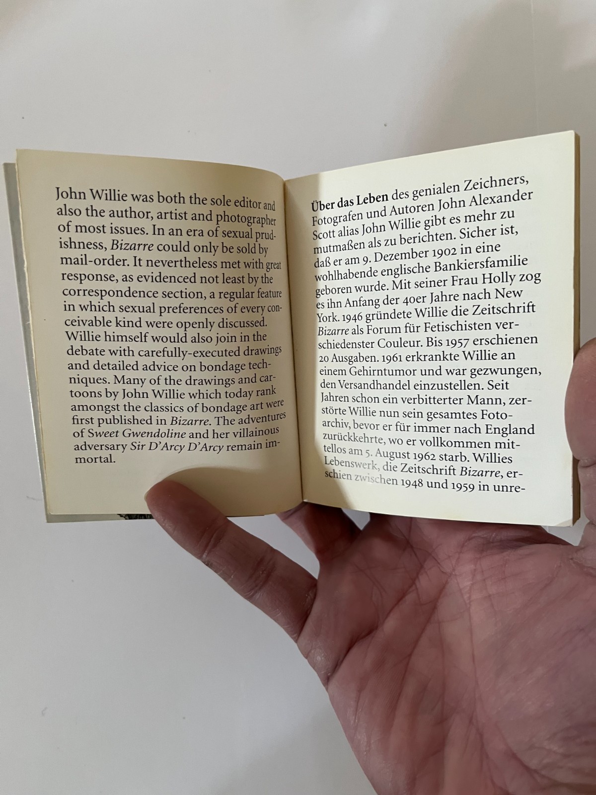 John Willie&rsquo;s Bizarre [Amuse-gueule]. Taschen Mini-Book. 1996.