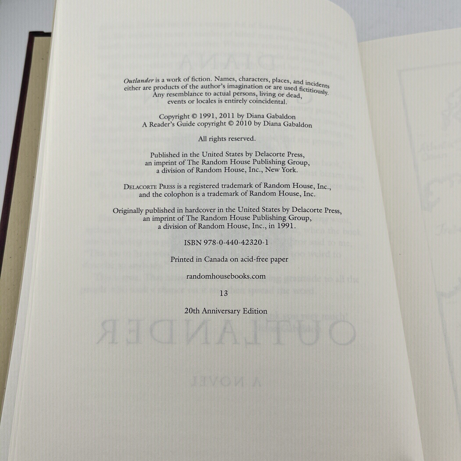 Outlander (20th Anniv Collector&rsquo;s Edition) : A Novel by Diana Gabaldon Hardcover