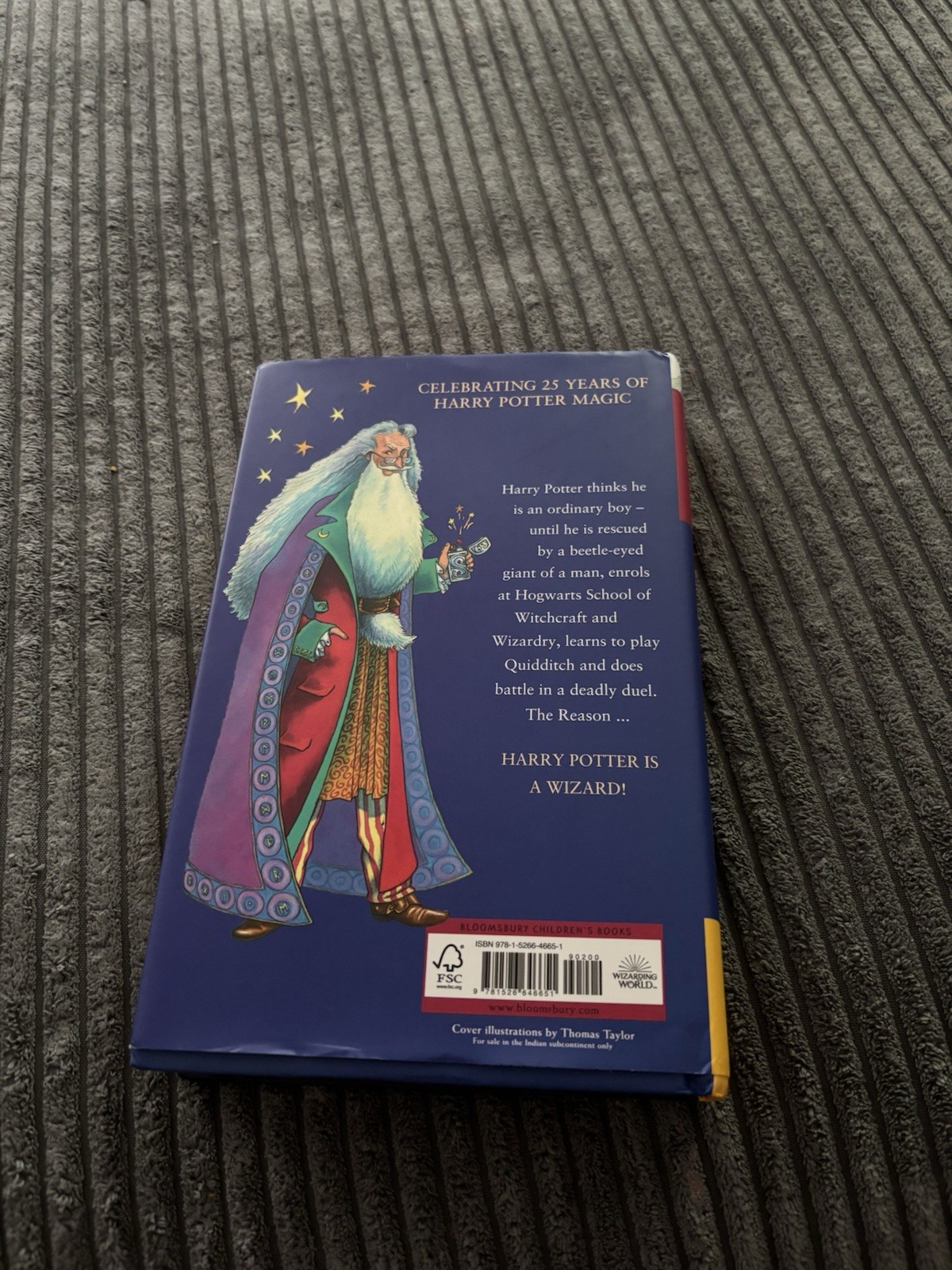Harry Potter & the Philosopher&rsquo;s Stone Hardcover UK 25th Anniversary 1st Edition