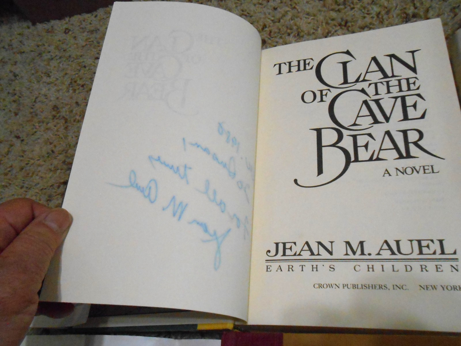 Jean M Auel EARTH&rsquo;S CHILDREN 6 Vo Set 3 BCE 2-1st/1st 1 SIGNED -HC/DJ 1GC-VGC