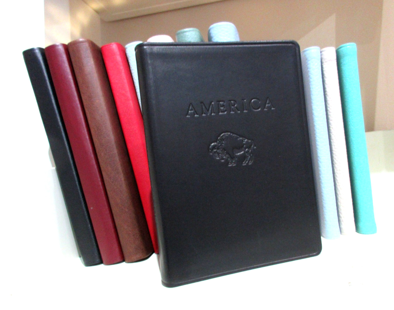 America National Parks and Destinations Guide 6&Prime; Leather Softcover BLACK