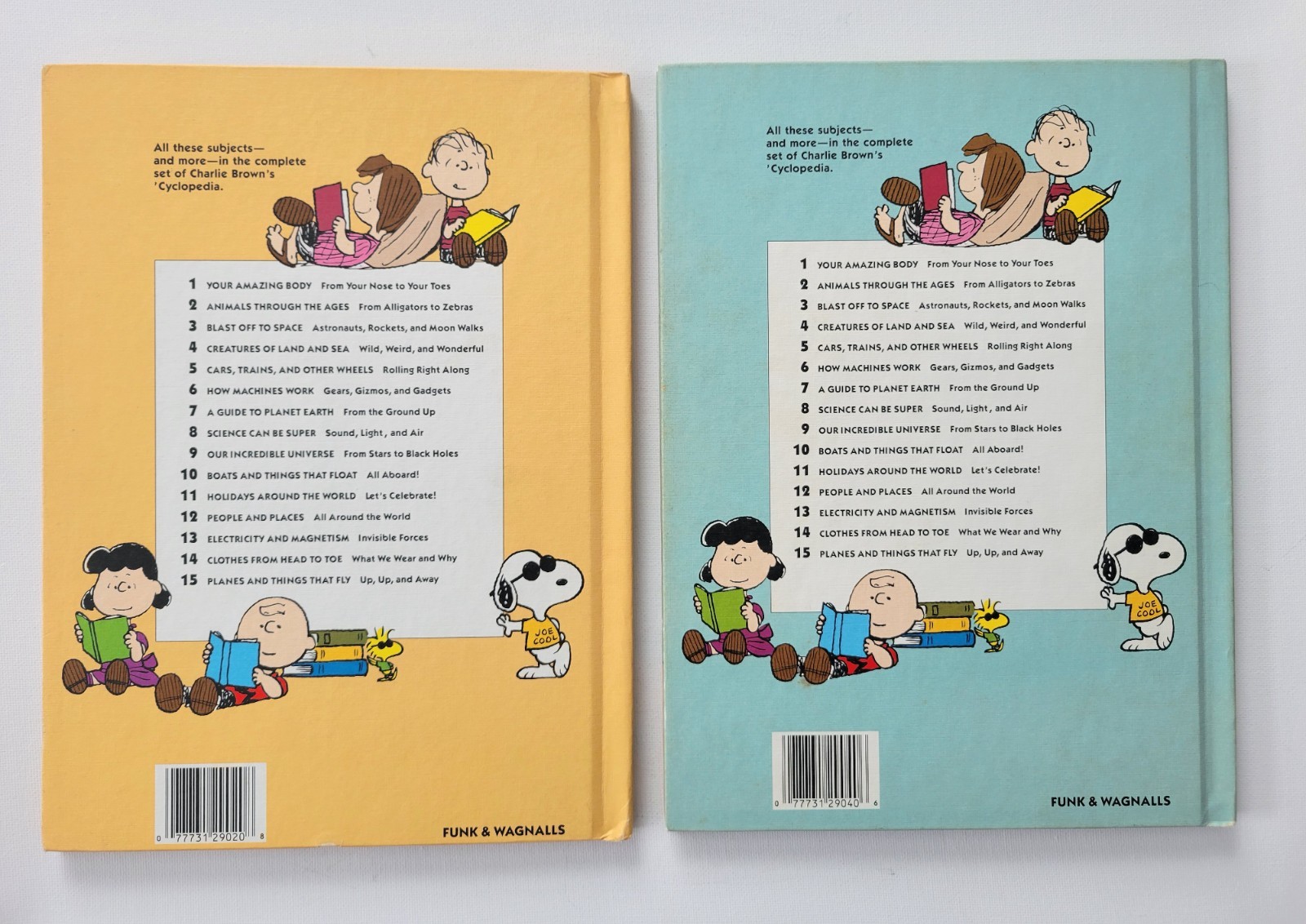Vintage 1990 Charlie Brown&rsquo;s &lsquo;Cyclopedia HCs Lot of 5: Books 2 4 6 8 9