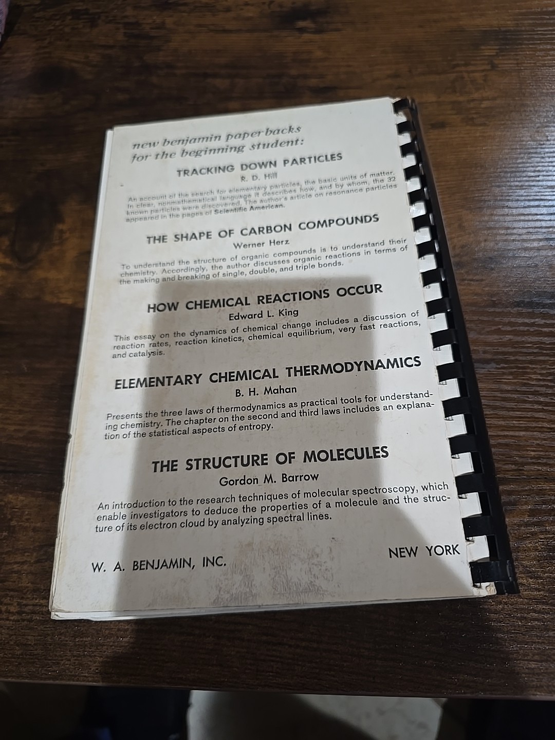 QUANTITATIVE CHEMISTRY: A Laboratory Text, Jurg Waser 1964 PB, 435 pages