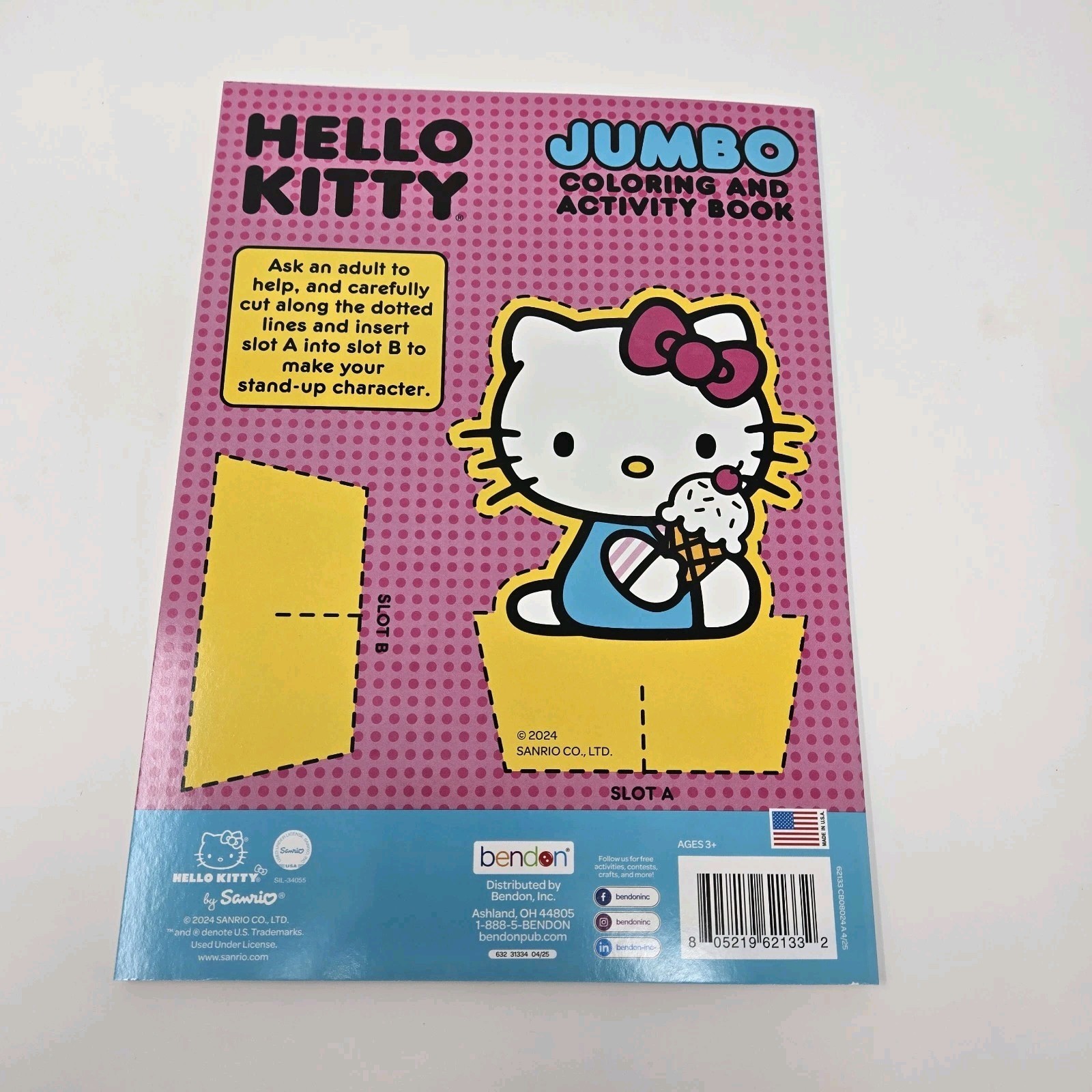Sanrio Hello Kitty Coloring Book Jumbo Hours Of Fun By Bendon New