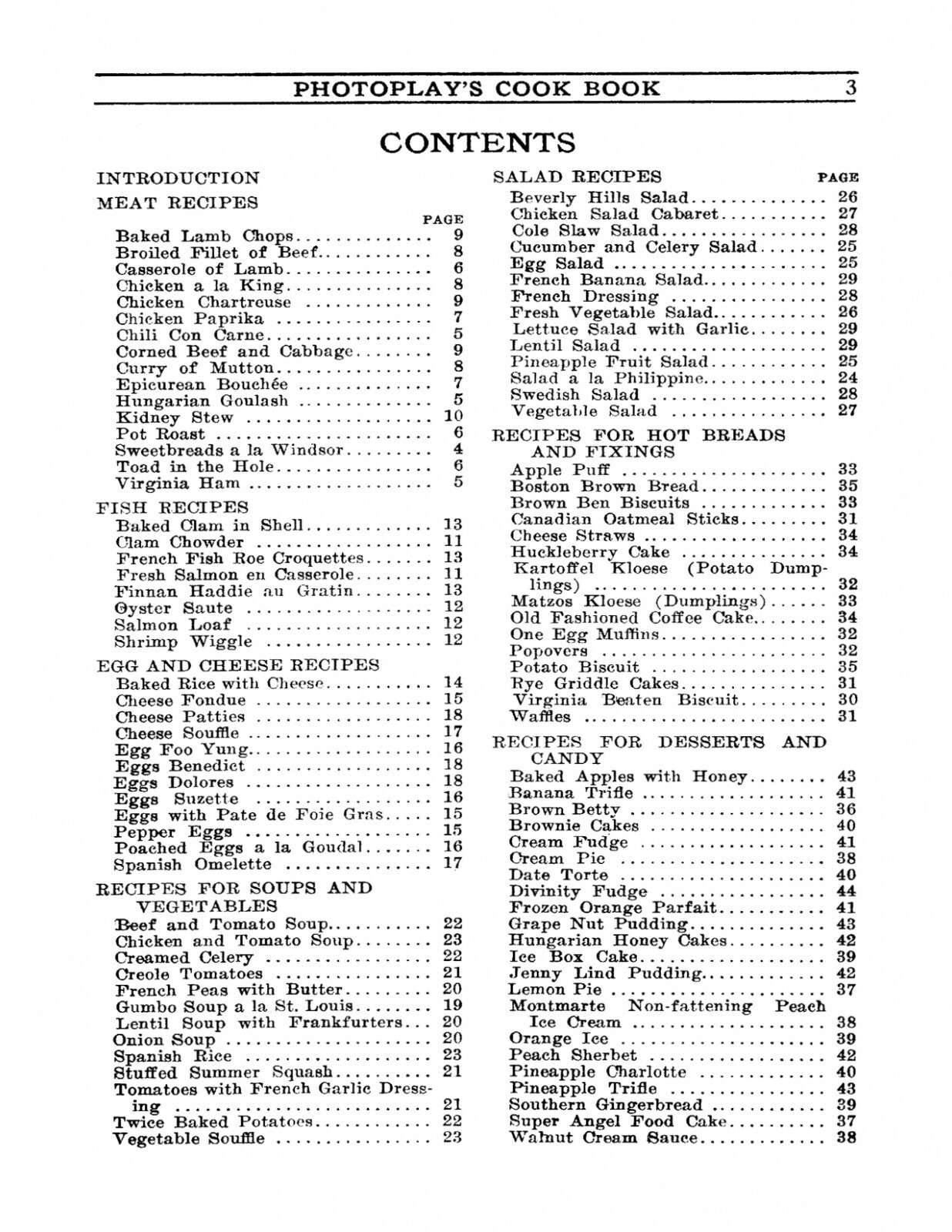 1927 Photoplay&rsquo;s Cook Book 100 Favorite Recipes Of The Stars 44 Pages