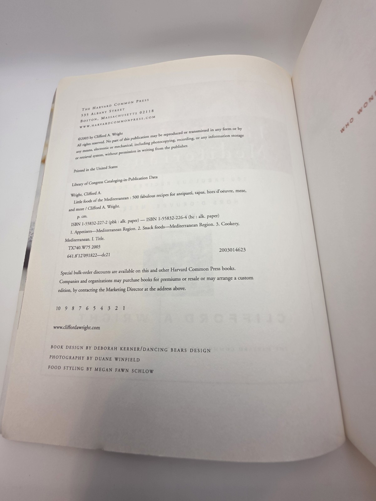 Little Foods of the Mediterranean Cookbook Clifford Wright 500 Recipes Paperback