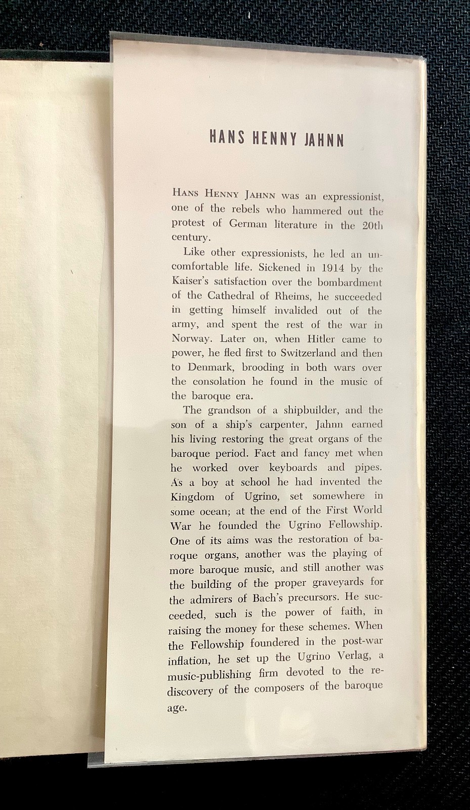 Hans Henny Jahn – The Ship – Scribner&rsquo;s 1961 Hardcover