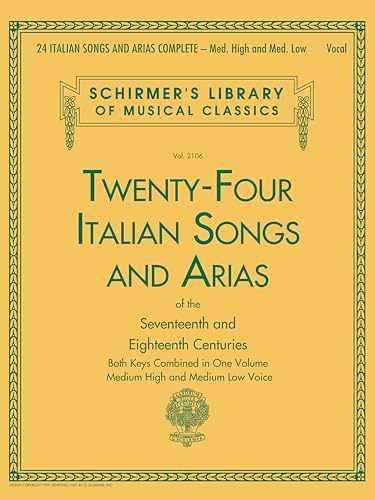 24 Italian Songs and Arias Complete: – Paperback, by Various – Very Good