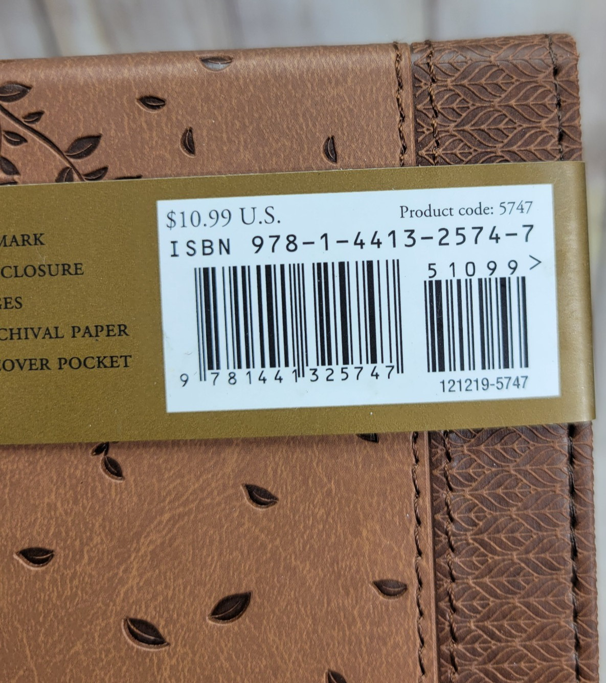Tree of Life Journal (Vegan Leather Notebook) – Hardcover – NEW