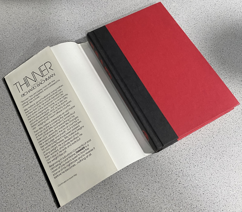 Thinner by Richard Bachman / Stephen King ~ Hardcover ~ Dust Jacket ~ VERY GOOD!