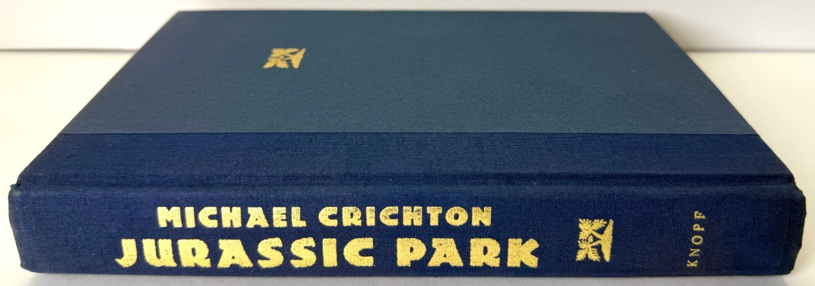 Jurassic Park, Michael Crichton 1990 1st ed 1st print w $19.95 DJ in Mylar