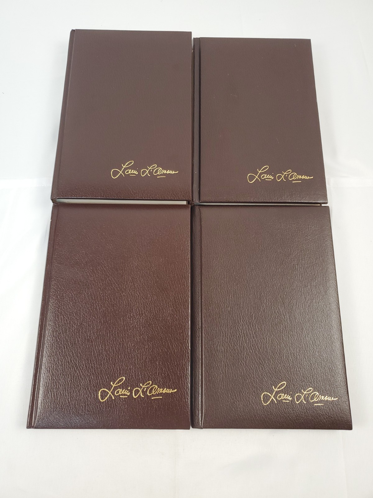 The Louis L&rsquo;amour Collection Leatherette Bantam Book Lot of 4