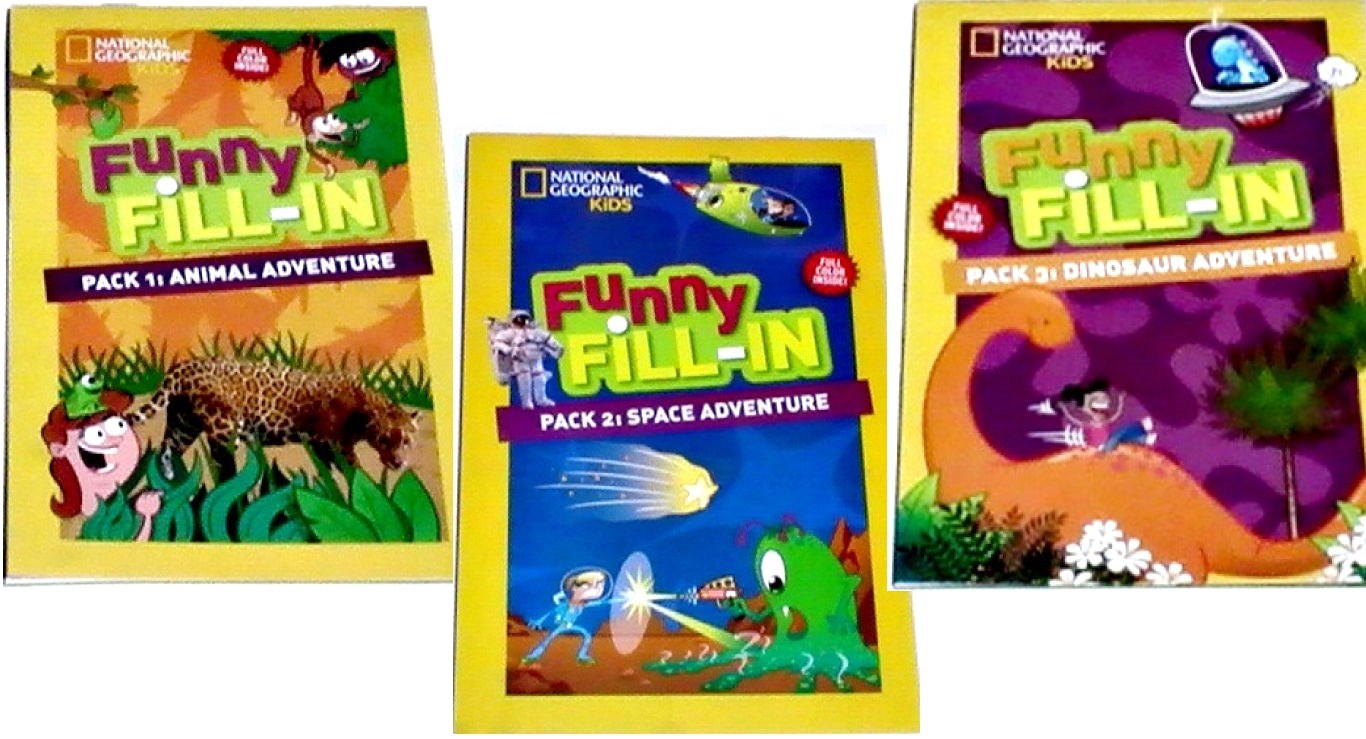 FUNNY FILL-INS, ENGLISH,SCIENCE, HISTORY, National Geographic Kids Set-3 BKS
