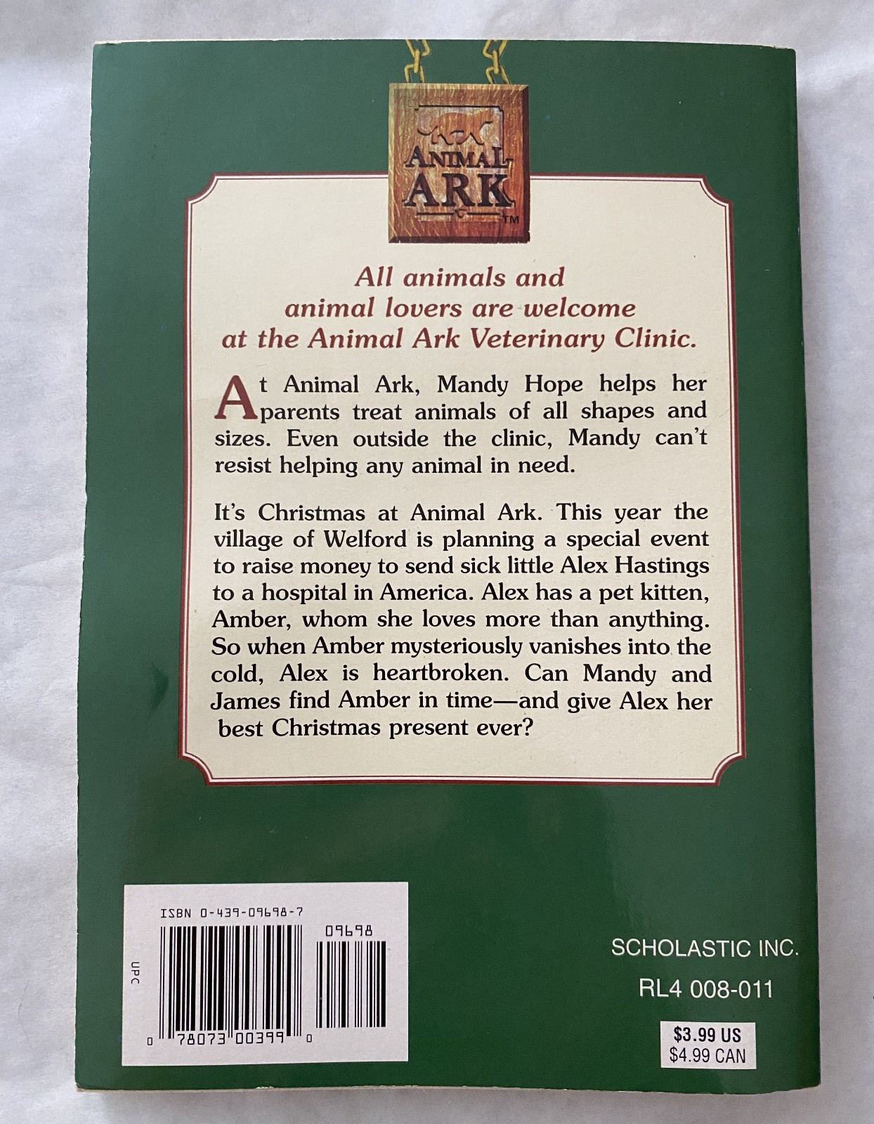 Lot of 4 Animal Ark & Animal Ark Pets Ben M. Baglio Paperback Books Stories