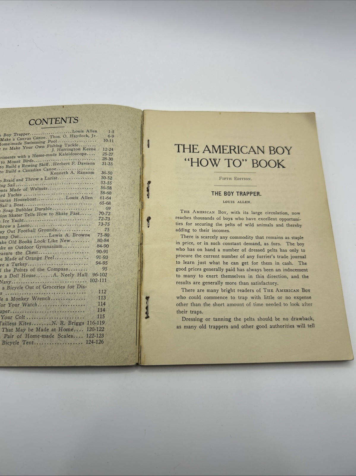 ANTIQUE « THE AMERICAN BOY « HOW TO » BOOK » ~ RARE 1900 CIRCA COLLECTIBLE BOOK