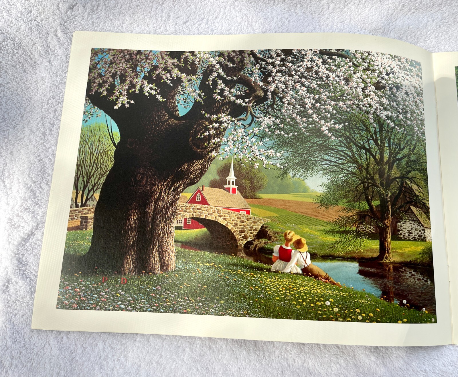 1977 Happy Memories By Paul Detlefsen 5 Prints 9&Prime; X 12&Prime; Inside Book # 1 NEW