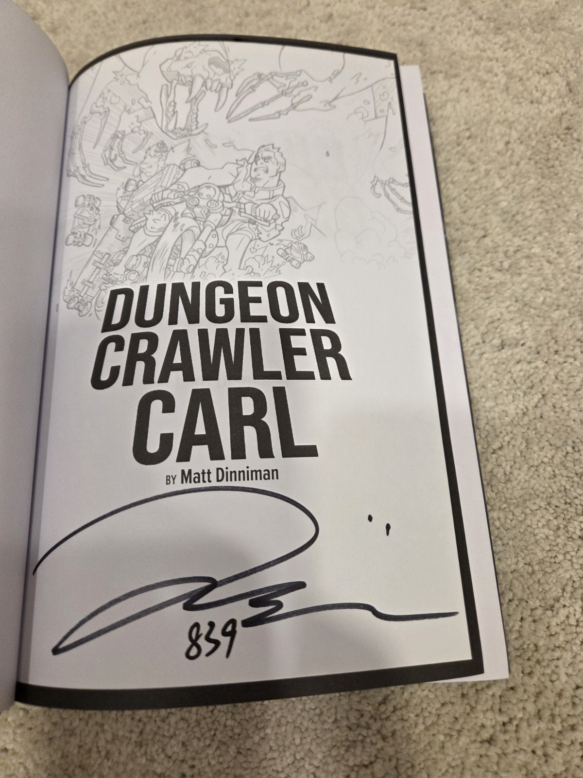 Dungeon Crawler Carl V1 | Matt Dinniman | SIGNED/NUMBERED | Kickstarter PRISTINE