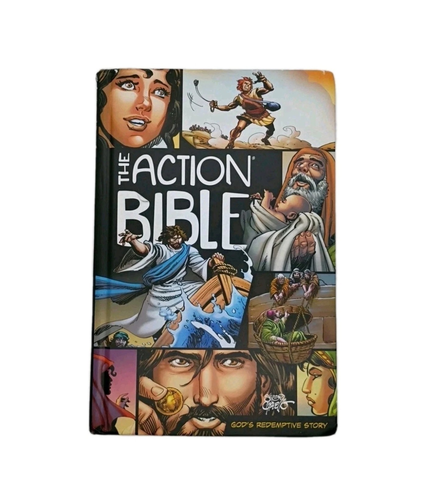The Action Bible God&rsquo;s Redemptive Story Illust Sergio Cariello