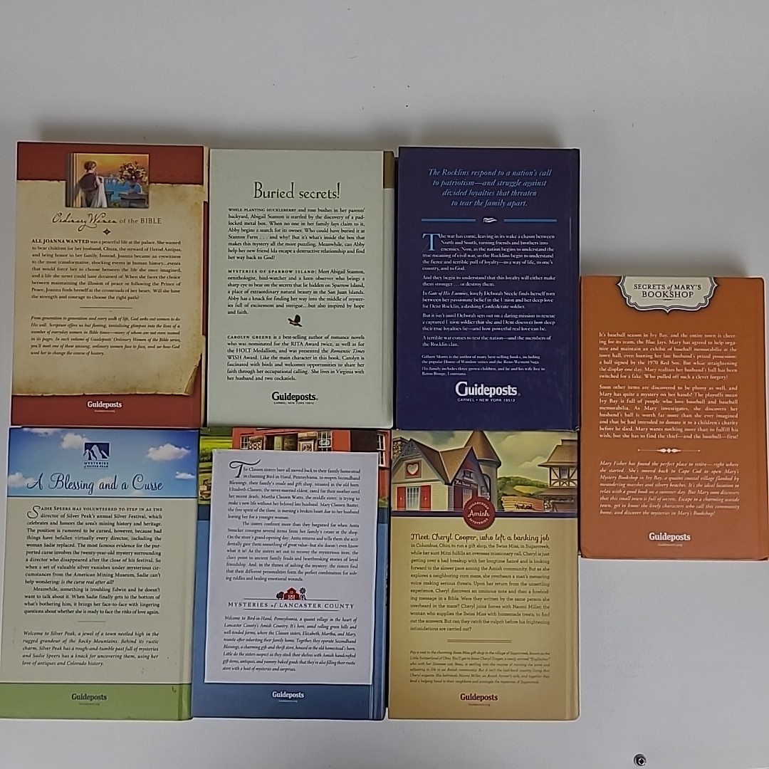Lot of 18 Guidepost Books Amish Mysteries, Minister&rsquo;s Wife Inspirational HC