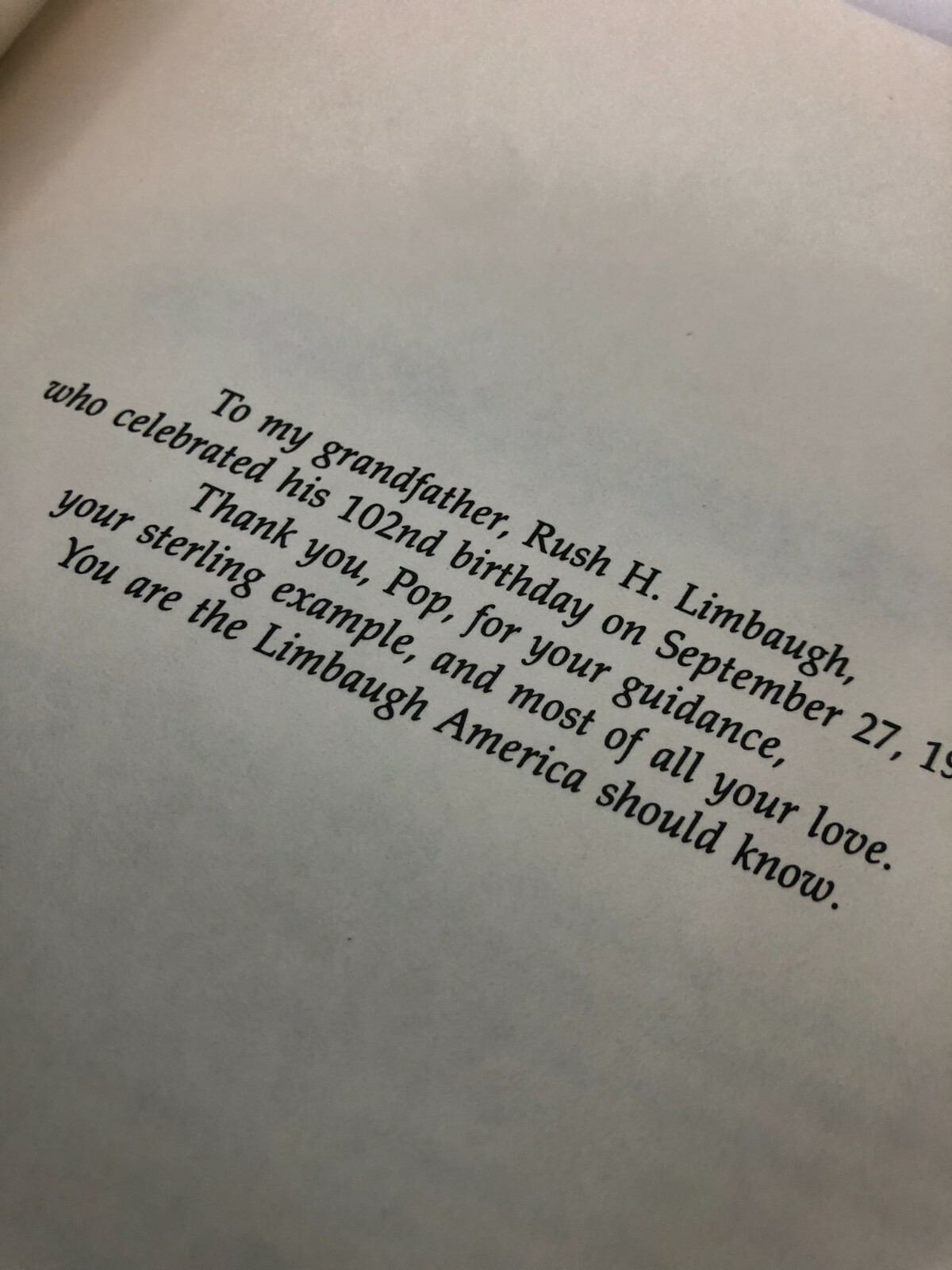 Vintage Book Blue 364 Pages- « See I Told You So » by Rush Limbaugh New York Times