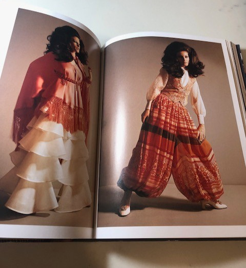 Fashion in the &rsquo;70s 1970 1970s hippy chic peasant retro disco punk book couture