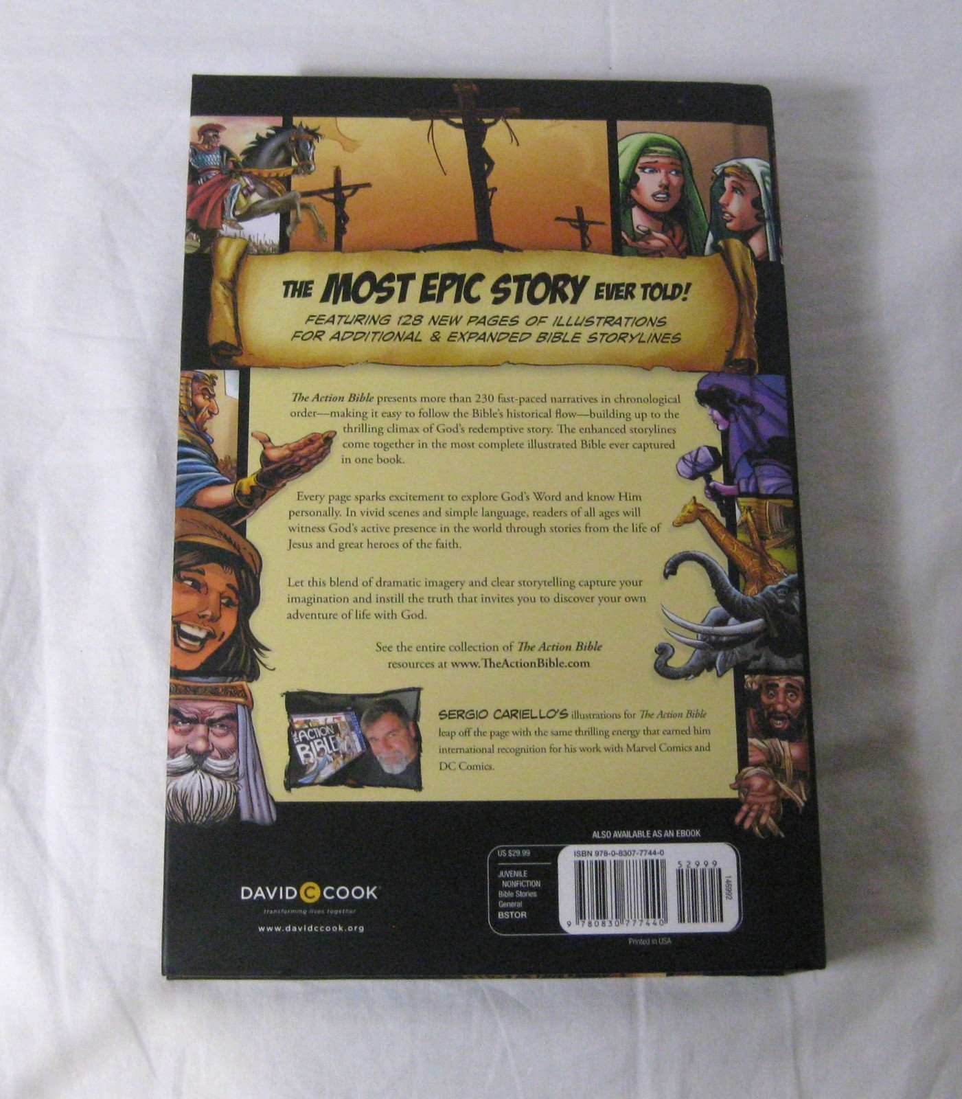 The Action Bible God&rsquo;s Redemptive Story Illust Sergio Cariello 2020 *1st Edition