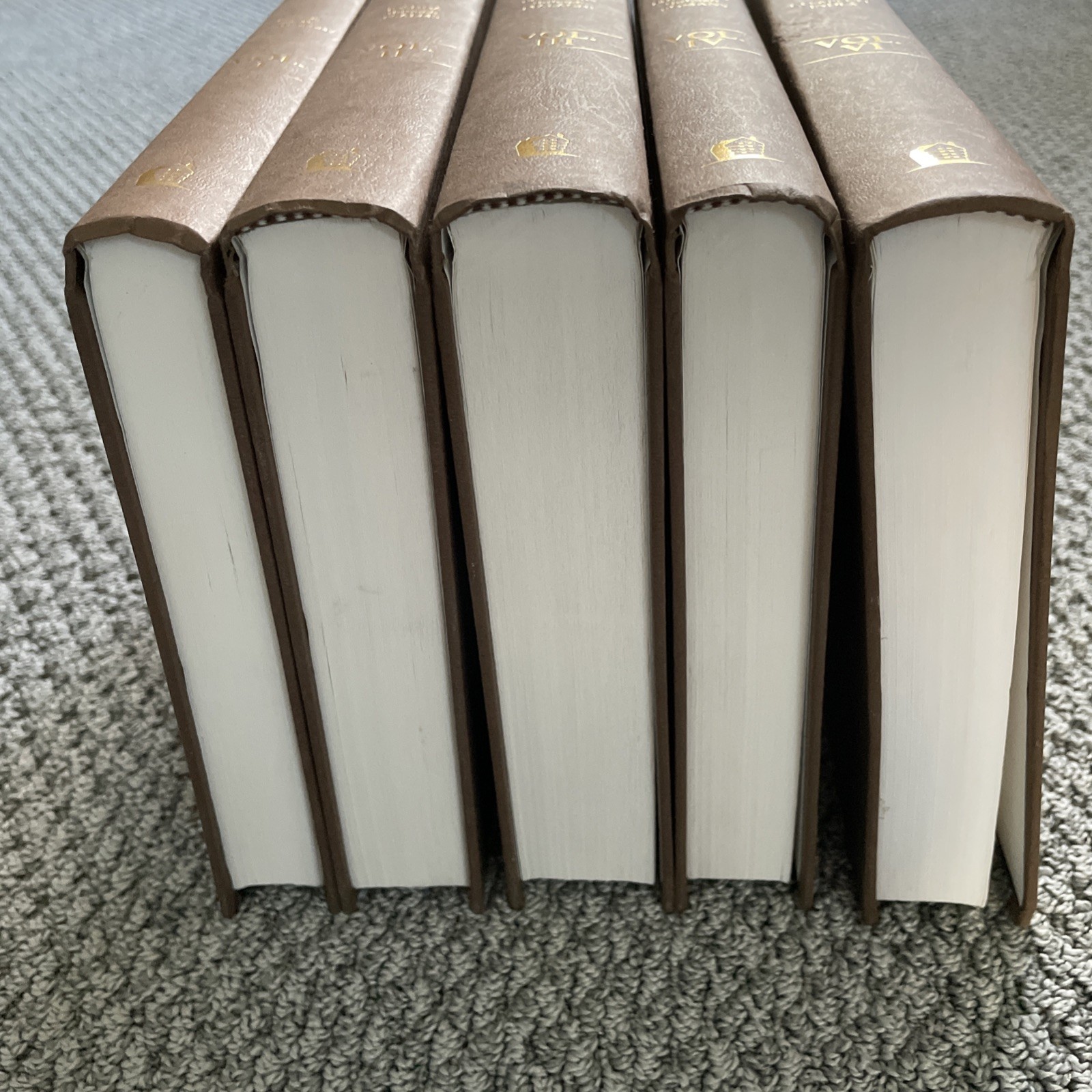 Thru the Bible J Vernon McGee Set Vol 1, 2, 3, 4, 6 1981 Hardcover Commentary