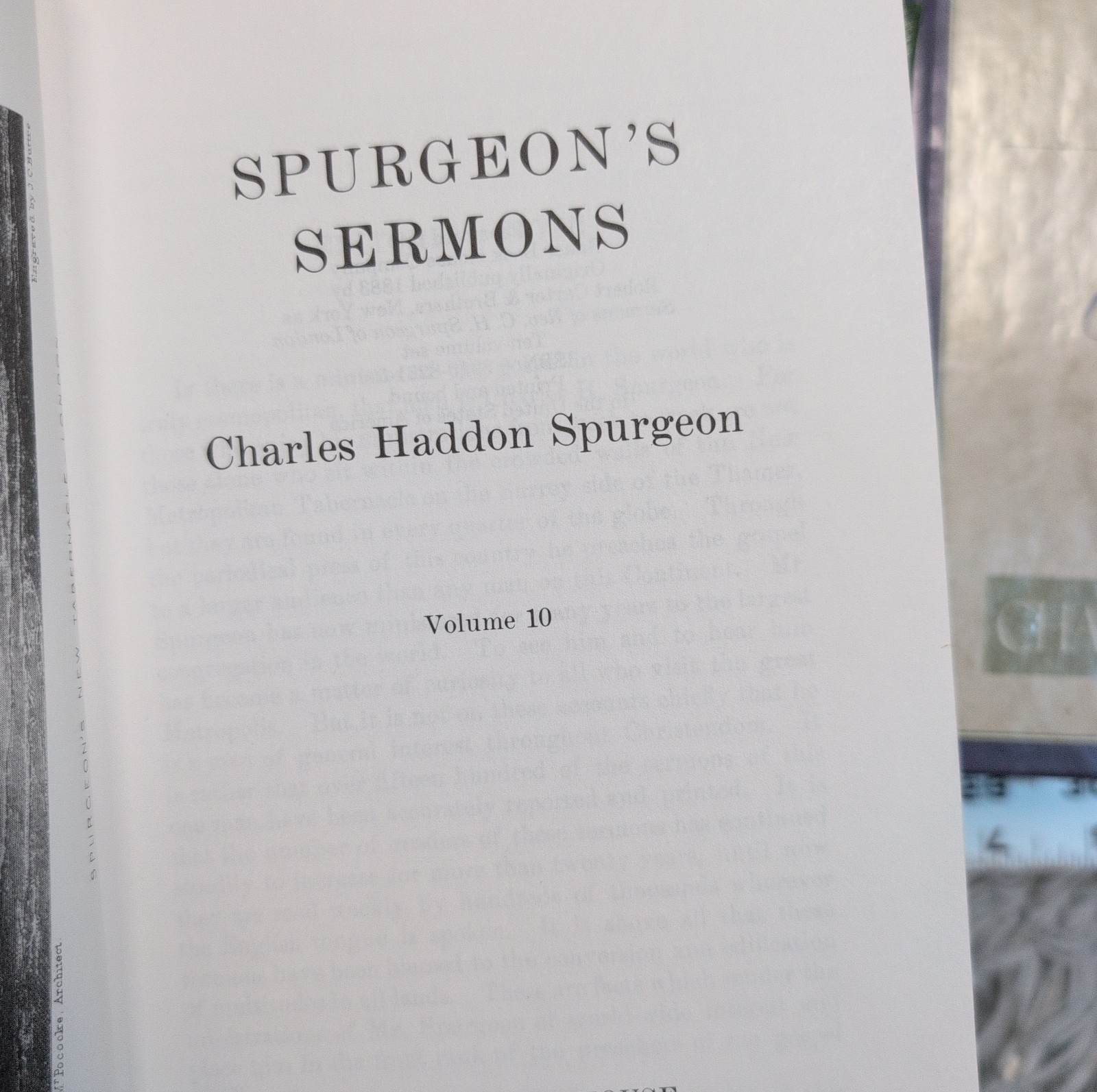 Lot of 5 Books Spurgeon&rsquo;s Sermons Charles Spurgeon Christian Vol. 3, 6, 10, 15