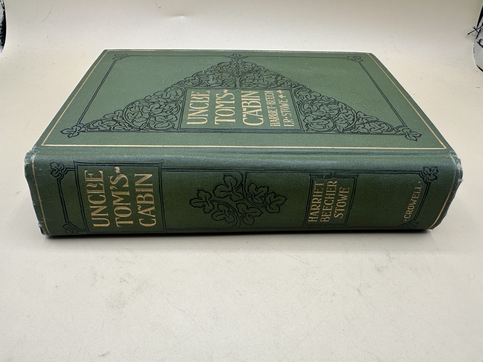 Antique 1897 Uncle Tom&rsquo;s Cabin Thomas Crowell Gold Gilt Illustrated Toms Book