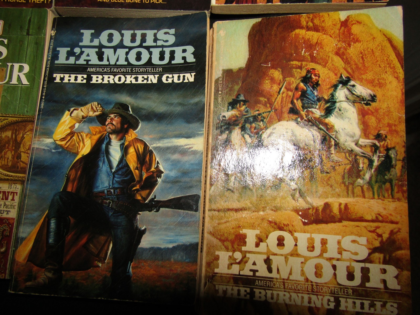 Lot Of 13 Paperback Books Western Louis L’Amour Early Sackett w Slocum Zane Grey