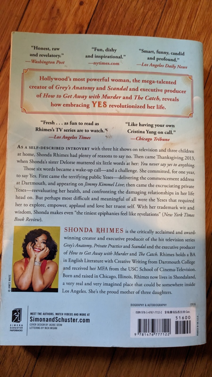 Year of Yes How to Dance It Out Stand in the Sun Book by Shonda Rhimes