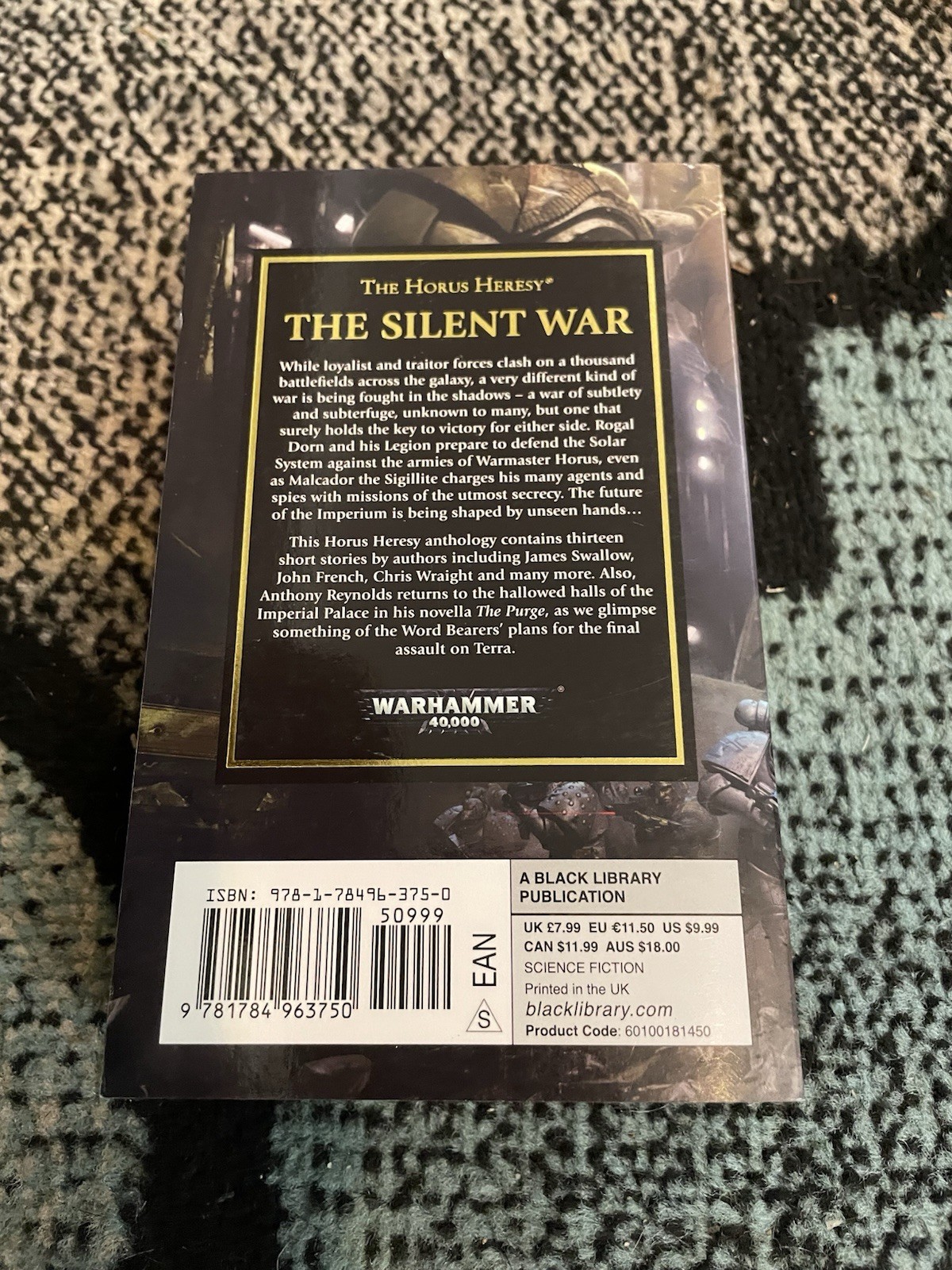 The Silent War Horus Heresy Black Library Paperback , Warhammer 40K.