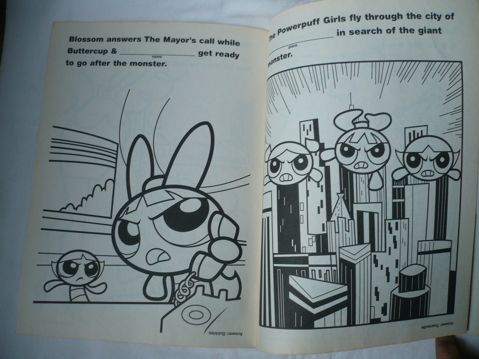 The Powerpuff Girls Coloring Book, 2000 Sugar, Spice & Everything Nice, 16 Pages