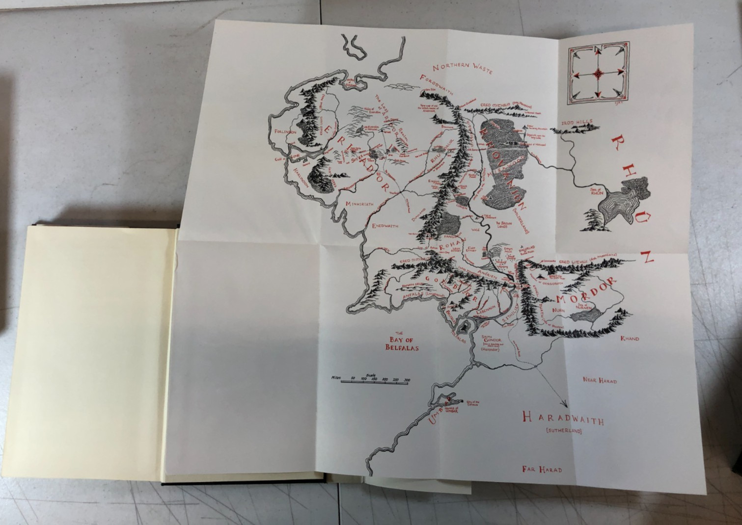 Lord Of The Rings Trilogy J.R.R. Tolkien 2nd Second Edition Maps 1965 Box Set