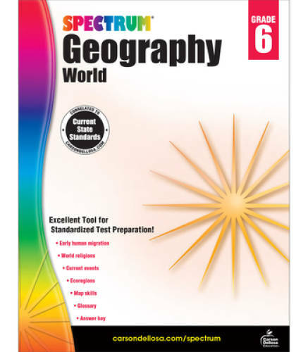 Spectrum Geography, Grade 6: World – Paperback By Spectrum – GOOD