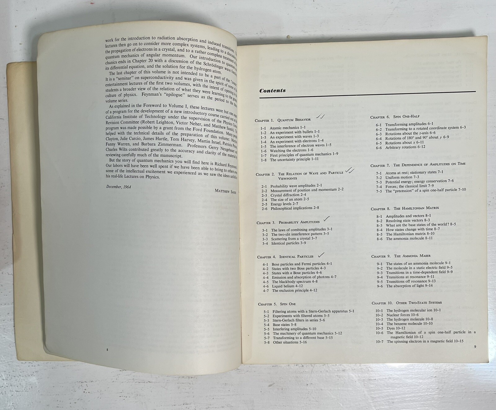 The Feynman Lectures on Physics Complete 3 Volumes Paperbacks 1966 1977 Textbook