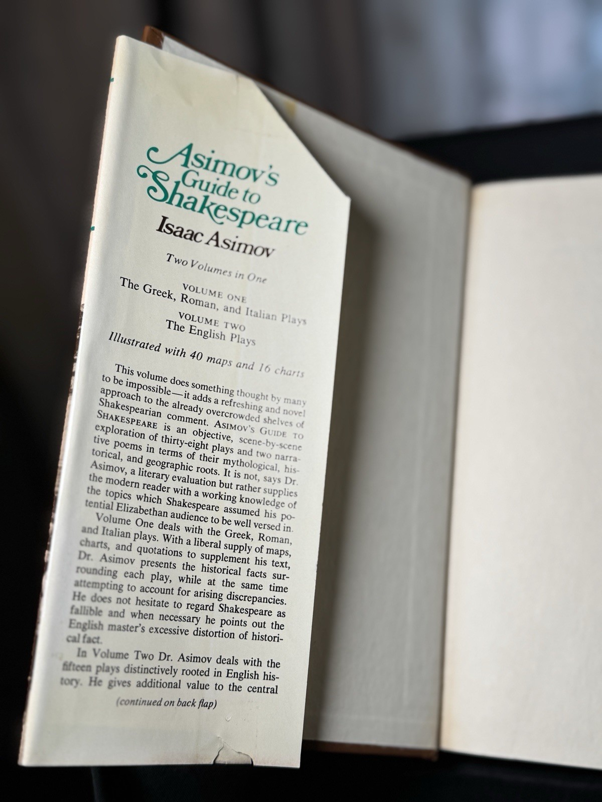 Asimov&rsquo;s Guide to Shakespeare | by Isaac Asimov | HC/DJ | Avenel | 1978 |