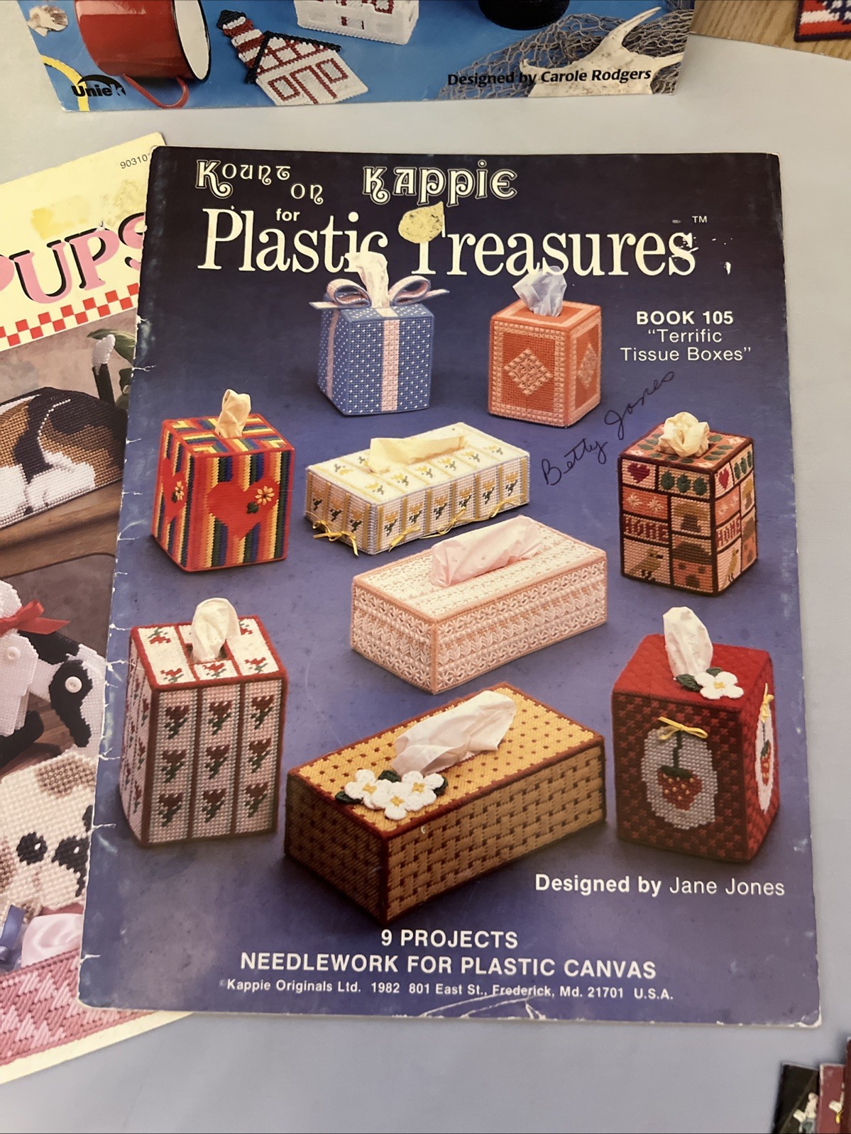 Lot of Craft Books for Making Plastic Canvas Projects Lot of 7 Books See Photos