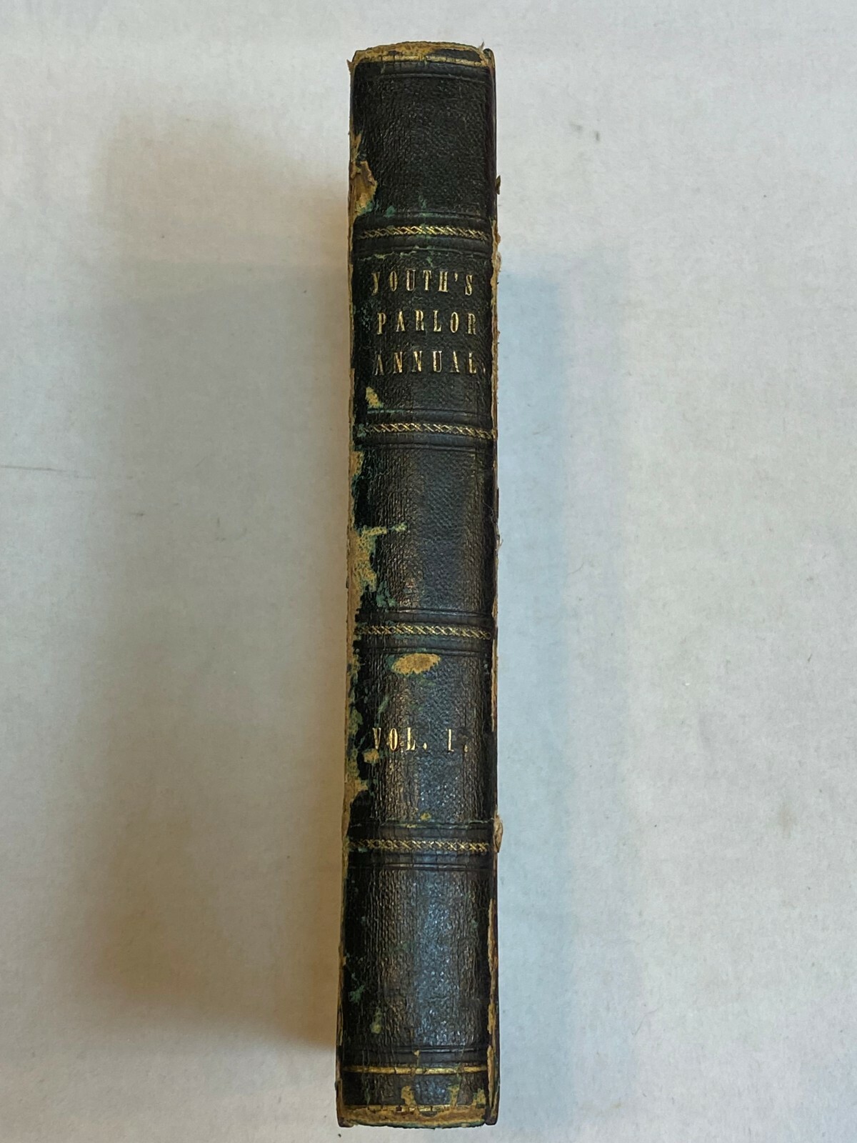 The Youth&rsquo;s Parlor Annual 1844 Antique Book Christian Family Magazine Leather