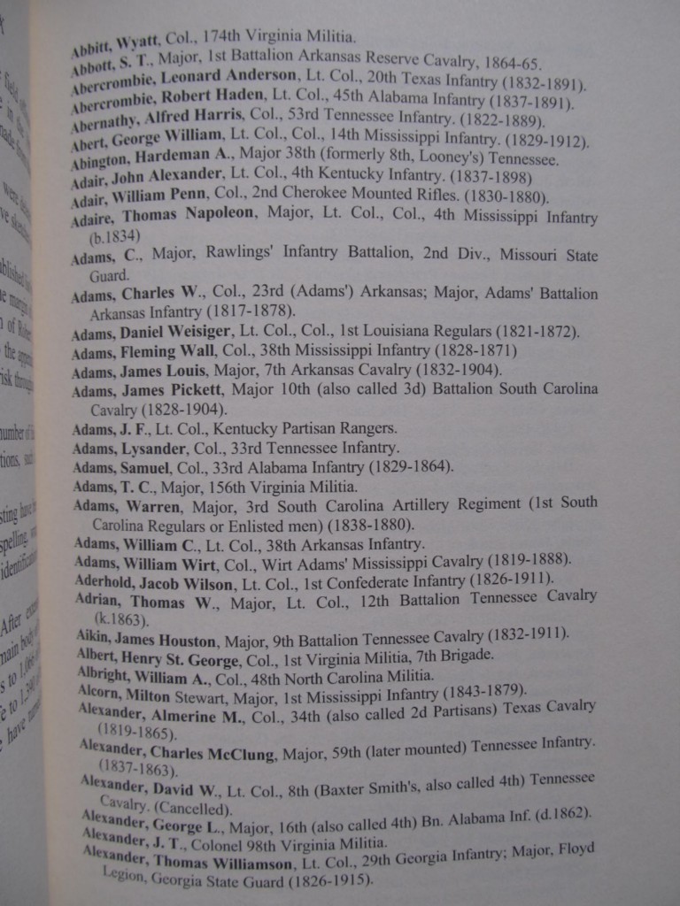 ROBERT E. LEE&rsquo;S COLONELS – MOST COMPLETE VERSION – BRAND NEW – CIVIL WAR ROSTERS