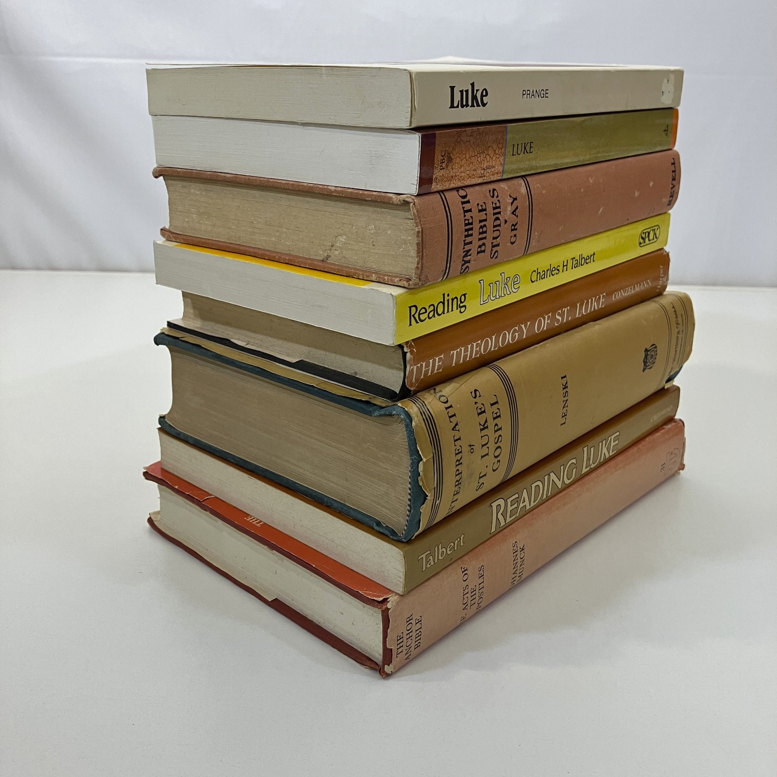 Commentaries on Luke 8 Vintage Mixed Book Lot Theology Interpretation Reading
