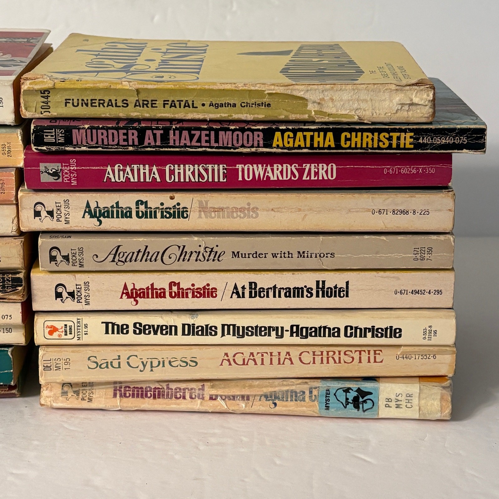 Lot 19 Vintage Agatha Christie PB Novels 1980s Marple Poirot Mystery Bundle