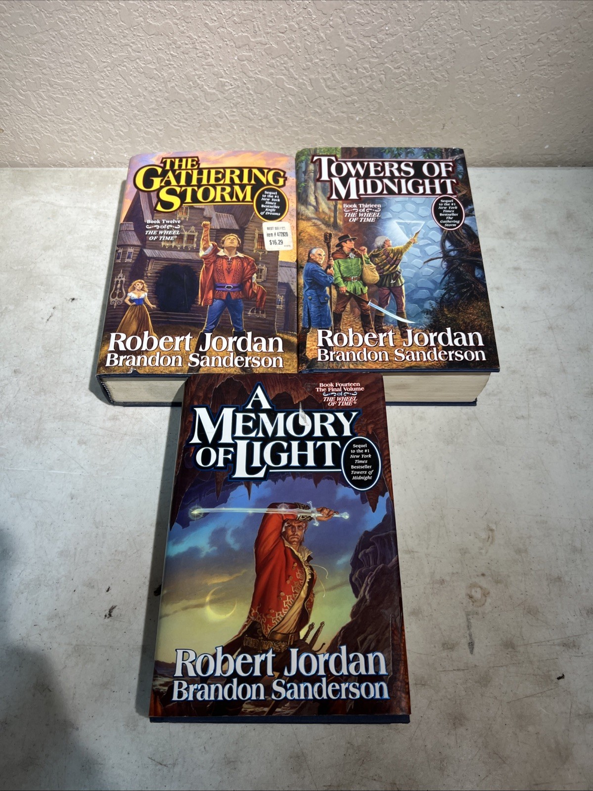 Wheel Of Time Robert Jordan Complete Set Of 15 – All But 1 First Edition